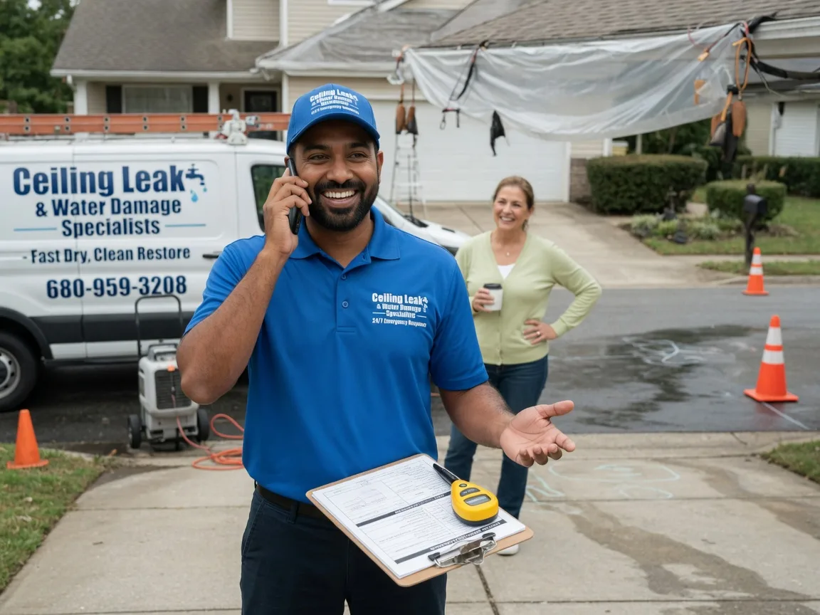 Ceiling Leak Cleanup Little Hocking, OH FAQs